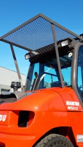 Manitou sécurité toit de protection