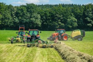 tracteur kubota + krone